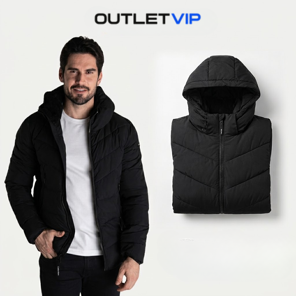 2 Jaquetas Puffer Preto – (Pague 1 Leve 2)