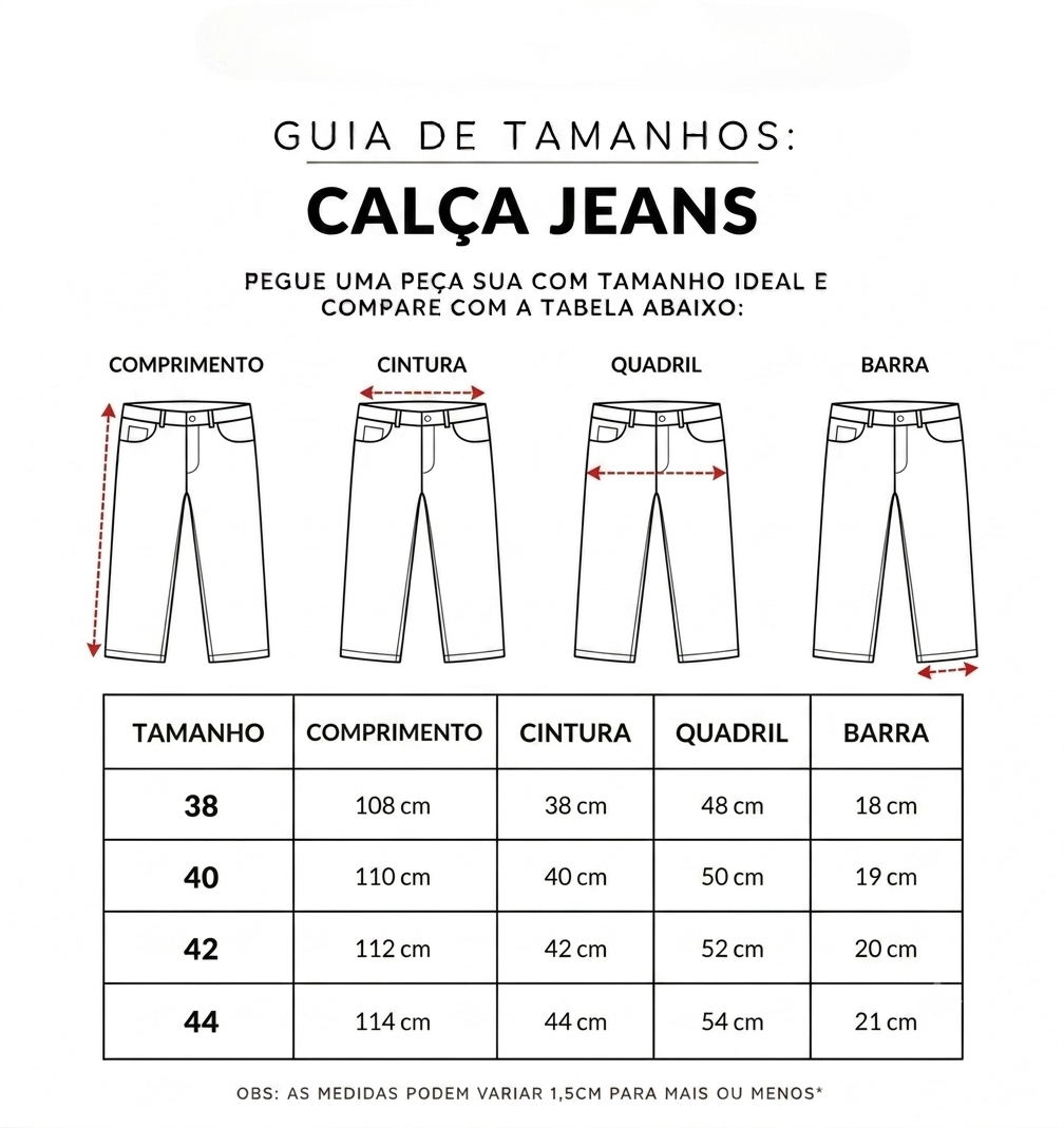 Kit 3 Calças Jeans Masculinas Trio Premium - (Pague 2 Leve 3)